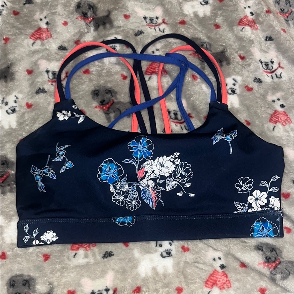 GAP-  NWOT Floral Print Women's Sports Bra
